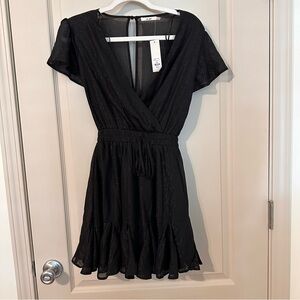 NWT Francesca’s mi Ami black sparkle dress XXS